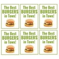 thumbnail image 2 of "The Best Burgers in Town!" Store Display Paper Signs; 18"w x 24"h - 6 Pack, 2 of 2