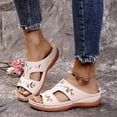 thumbnail image 3 of Beige39Leather Flower Bordado Vintage Casual Soft Footbed Orthopaedic Arch-support, 3 of 5