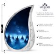 thumbnail image 2 of Blue Mist Large Urns For Human Ashes Adult Men - Memorial Tiny Urn For Ashes Adult Mom - Handcrafted Urn For Funeral - Burial Urns For Decorative - 10Inch And 3Inch, 2 of 7