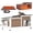 AIR93 (Heating Pad, Brown), variant on Aivituvin Heated Outdoor Cat House for Winter, 23.6" Insulated Wooden Feral Cat Shelter with Thermostatic Heating Pad, Raised Feet and Door Curtain