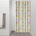thumbnail image 3 of Romantic Wildflowers Shower Curtain - Dreamy Meadow Blooms Pattern, 36x72 Inches, 3 of 5
