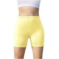 thumbnail image 5 of ShomPort Girls 5-Pack Bike Shorts Elastic Waisted Yoga Dance Athletic Cotton Short Tights Under Dress Shorts, 5 of 9