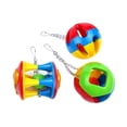 thumbnail image 1 of BRIGHTFUFU 3 piezas Juguete divertido para jugar a la pelota Juguete de entrenamiento de pies de bola hueca Juguete educativo de aves Pies Juguete de pelota de agarre, 1 of 7