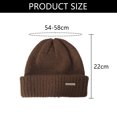 thumbnail image 2 of Gorros Mujer Gorros Holgados para Mujer Gorro De Punto De Lana Ligero para Niñas De Invierno Gorro Holgado Suave Y Cálido con Puños, 2 of 5