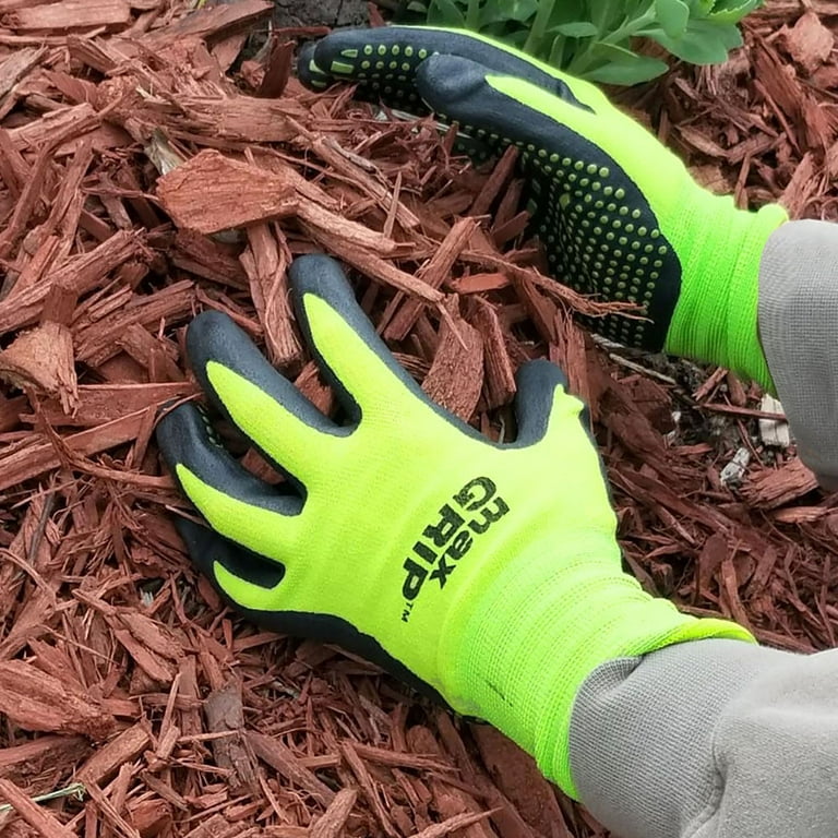Mad Grip F100 Pro Palm Lawn and Garden Gloves, X-Small, Green
