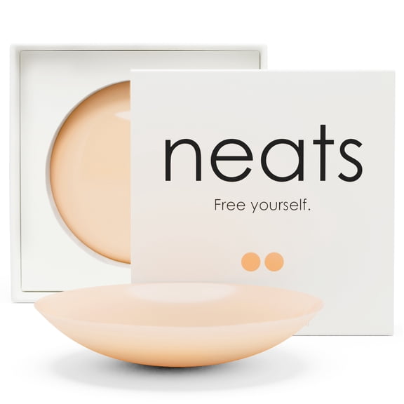 NEATS Grippy Silicone Round Nipple Covers - 1 Pair (Champagne) - S/M