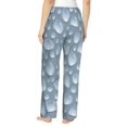 thumbnail image 3 of Pajama Pants Women, blue water spots print Sweatpants Soft Sleep Lounge Pants, Casual PJ Bottoms Pants with Pockets, 3 of 5