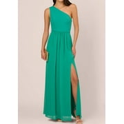 Adrianna Papell One-Shoulder Chiffon Gown