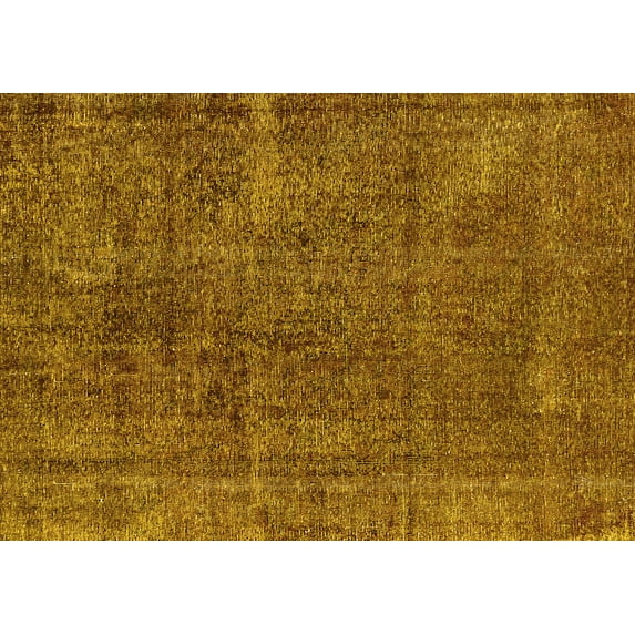 Ahgly Company Indoor Rectangle Oriental Yellow Industrial Area Rugs, 5' x 8'