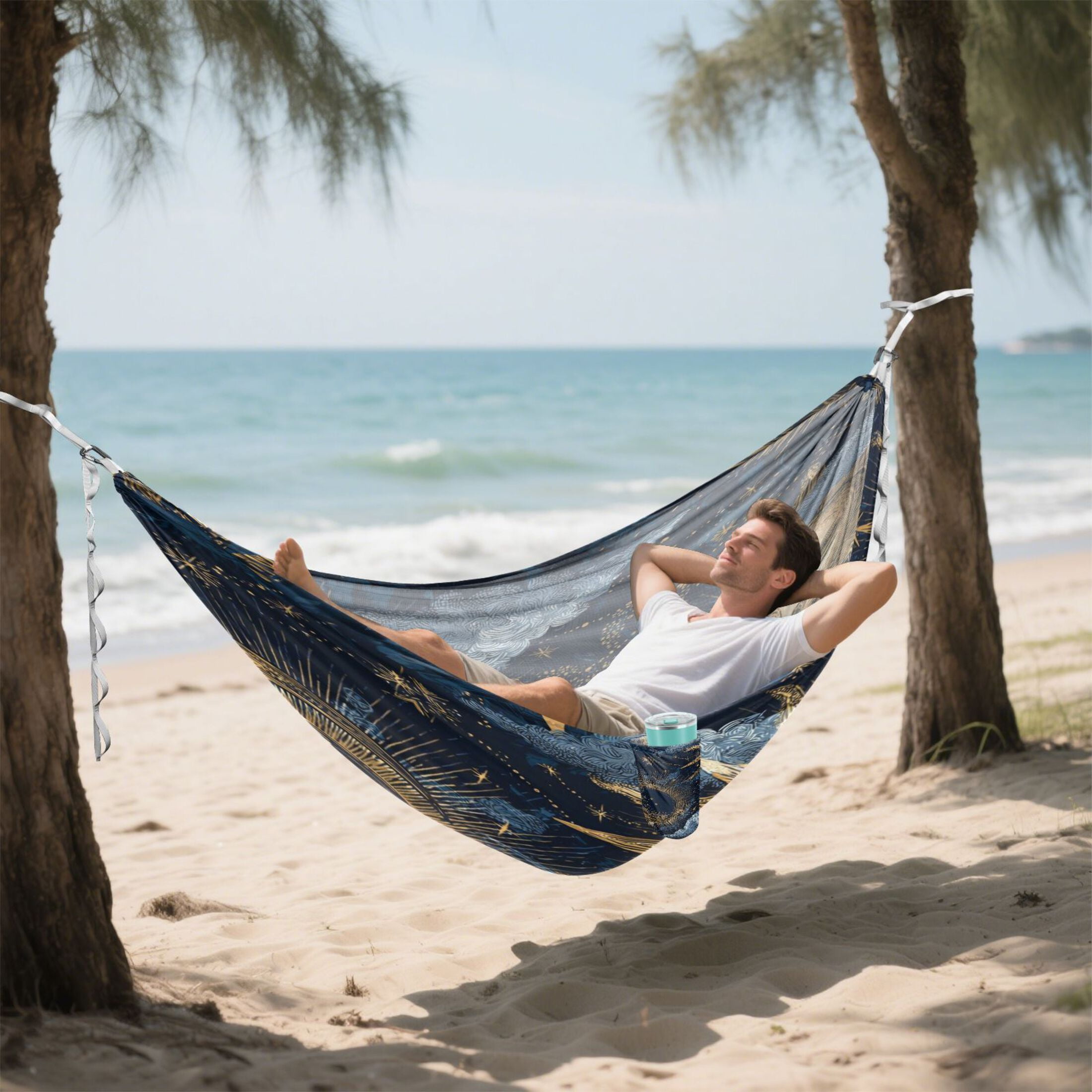 Hammock Camping Hammock Nylon Portable Hammock Travel Camping Hammock Golden Sun