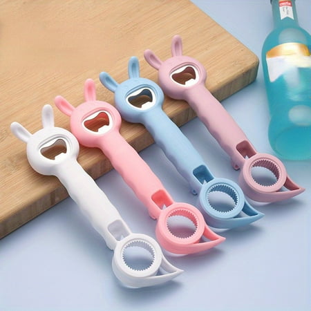 

hghfhj 10PCS Plastic Multi-Function 4-in-1 Universal Can Opener Set - Creative Bottle Cap Lifter and Beer Bottle Opener