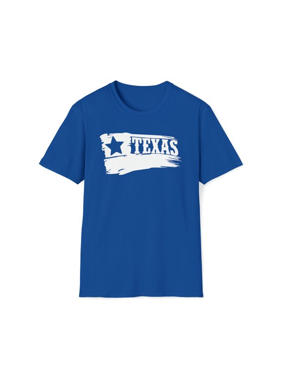 Texas Flag, Gildan Unisex Softstyle T-Shirt, US State Graphic Tee, S-3XL