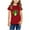 Red, variant on TAGOLD Toddler Girls Boys Summer Blouses Tops,Toddler Kids Boys Girls Fashion Cute Round Neck Print Short Sleeve Top