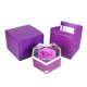 thumbnail image 5 of Caja de joyería, anillos, pendientes, caja de almacenamiento de collares, jabón portátil, caja de joyería con flor de rosa, contenedor, caja de regalo Púrpura, 5 of 10