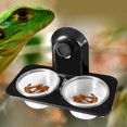 thumbnail image 2 of Lefu ABS Reptile Tank Food Water Feeding Bowl Terrarium Pot Breeding Box Holder Dish, 2 of 9