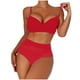 thumbnail image 2 of Traje de baño para mujer, moda, cómodo, bikini, traje de baño liso para mujer, bikinis, trajes de baño para mujer, conjuntos de bikini para mujer, trajes de baño bikini para mujer, 2 of 7
