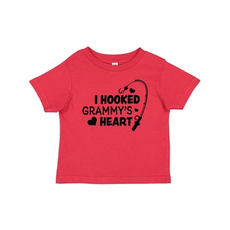 

Inktastic I Hooked Grammy s Heart with Fishing Rod Gift Baby Boy or Baby Girl T-Shirt