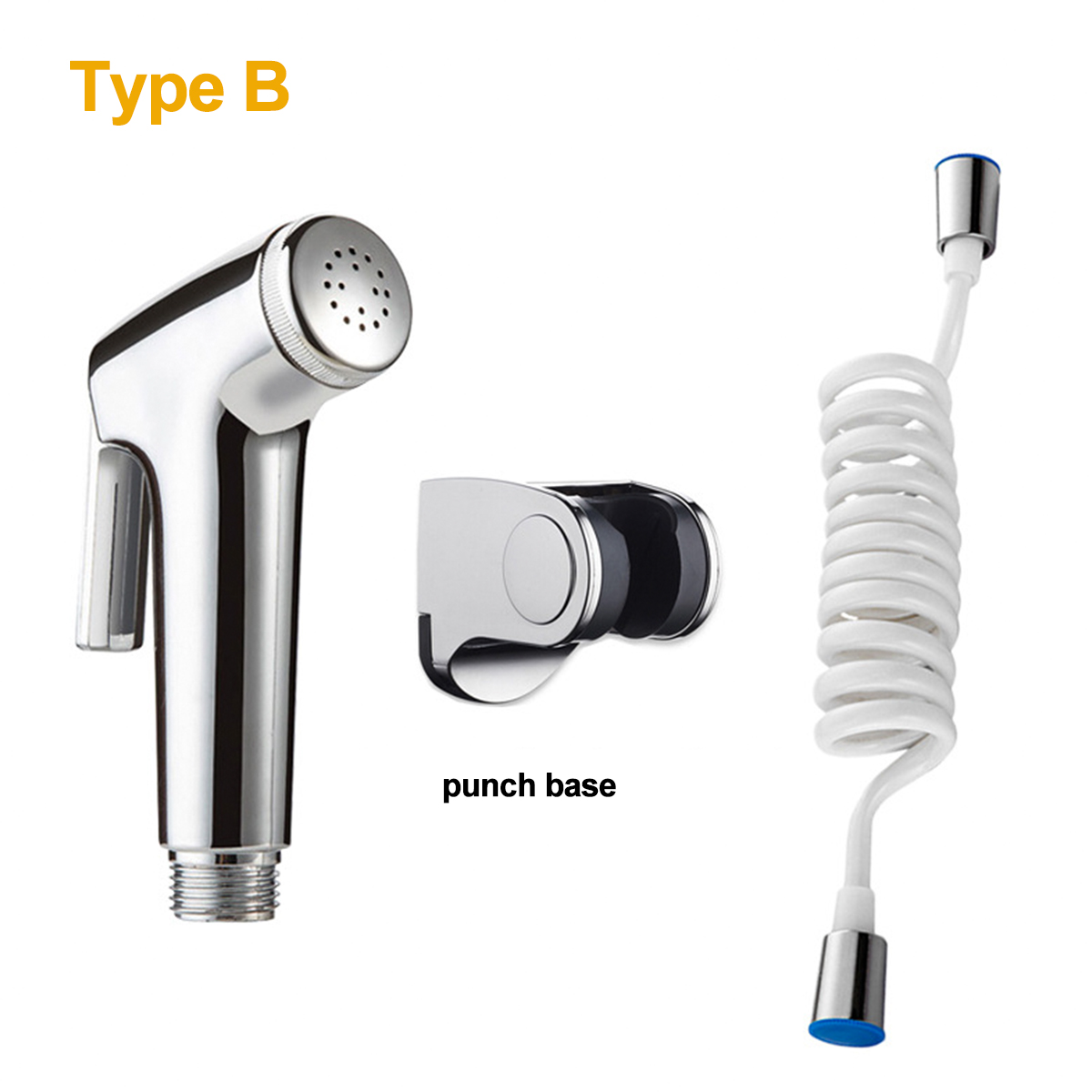 Toilet Bidet Sprayer Bathroom Handheld Diaper Shower Spray Hose Holder Set Shattaf Sprayer