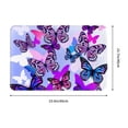thumbnail image 3 of Haiem Flying Butterflies Front Door Mat Indoor Outdoor Entrance, Waterproof All-Season, All-Weather Doormat, Durable Flannel Fabric, Fade Resistant, Low Profile, 16x24in, 3 of 9