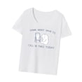 thumbnail image 2 of Camiseta de manga corta con cuello redondo para mujer, ropa informal moderna y cómoda, ropa de calle, camisetas básicas para viajar y comprar. L, 2 of 9