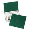 Oxford 29900605BGD 11.25 x 8.75 Certificate Holder - Green (5/Pack)