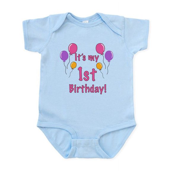 CafePress - 1St Birthday Infant Bodysuit - Baby Light Bodysuit, Size Newborn - 24 Months