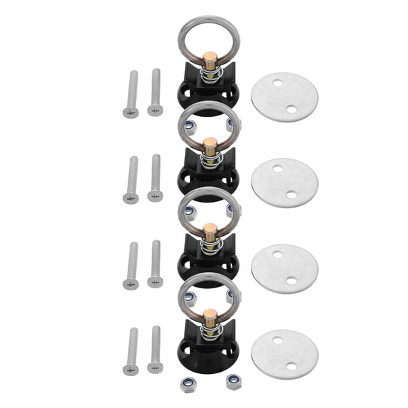 LOLIPPYY 1Set Bolt on Round Anchor Point Kit Quick Release Tie Down for Guide Rail Secure Transport