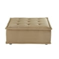 thumbnail image 4 of Weston Home Skagway Velvet Tufted Modular Accent Chair with Pillow Back, Taupe, 4 of 10