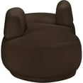 thumbnail image 4 of Meridian Furniture Argyle Brown Teddy Fabric Chaise/Loveseat, 4 of 14