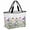 Sage Green Pink, variant on Purple Iris Beach Bag for Women, Large Breathable Mesh Beach Tote Bag, Spring Vintage Flowers Butterfly Leaves Khaki Sandproof Lightweight Travel Bags for Vacation Picnic Swimming Pool