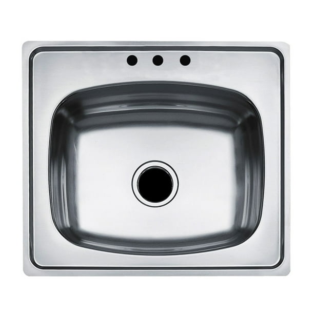 TARJA / FREGADERO TEKA 635.560 1C (25.22) 6” PARA EMPOTRAR DE 63.5 CM (25 PULGADAS) CON UNA TINA EN ACERO INOXIDABLE Teka Horno Gas Empotre Teka HBB 724 G SS de 60 cm (24") Acero Inox Antihuella Negro