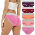 thumbnail image 1 of WZXFASHION Women Solid Color Patchwork Briefs Panties Underwear Knickers Bikini Underpants Intimates Multicolor XXL, 1 of 9