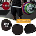 thumbnail image 6 of GARENDE Fitness Modified Weight Plates Barbell Plates with Rubber Steel for Weightlifting Workouts And Strength Training for Weight Enthusiasts 1.25 kg Black, 6 of 9
