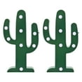 thumbnail image 1 of Luz de noche de estilo nórdico de 2 piezas, luz LED en forma de cactus de escritorio sin batería, 1 of 5