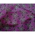 thumbnail image 4 of oneOone Silk Tabby Fabric Floral Block Printed Fabric 1 Yard 42 Inch Wide, 4 of 4
