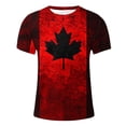 thumbnail image 5 of UVEASISHA Men's Independence Day Shirt Athletic Casual Short Sleeve Patriotic T-Shirts Big and Tall Fashion Cross Printed Graphic Tees Birthday Gift for Husband Red 3XL, 5 of 9