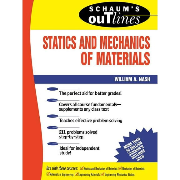 Schaum's Outlines Schaum's Outline of Statics and Mechanics of Materials, Book 0000, (Paperback)