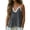 Gray, variant on Women's Lace Trim Linen Cami Tank Top V Neck Spaghetti Strap Sleeveless Loose Fit Casual Top,L,Khaki