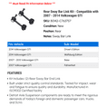 thumbnail image 2 of Rear Sway Bar Link Kit - Compatible with 2007 - 2014 Volkswagen GTI 2008 2009 2010 2011 2012 2013, 2 of 2