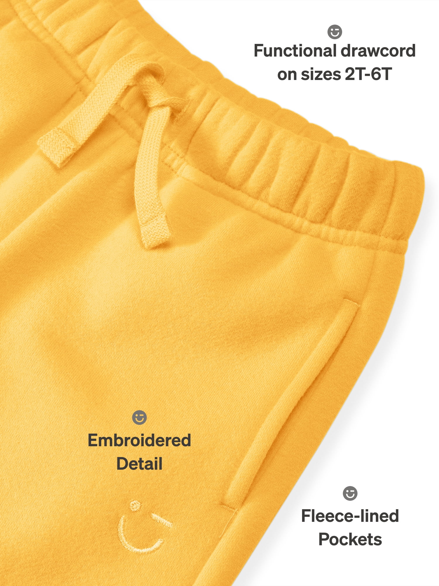 Color Mix by Garanimals Kids Fleece Sweatpants, Sizes 6–16