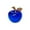 Blue, variant on Leodye 1pcs Hand Blown Glass Apple Figurine Crystal Fruits Collectibles Apples Art Ornament Decoration for Home office Kitchen Gift-2.36x1.96x1.96 in