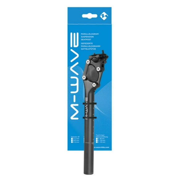 M-Wave Fourspring Parallelogram Suspension Seat Post, 31.6 mm, Black