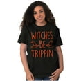 thumbnail image 4 of Halloween Witches Be Trippin Pun Women's Plus Size Graphic Tee Brisco Brands 2X, 4 of 5