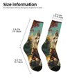 thumbnail image 2 of Honeii Forest Maple Leaf Husky Print Children's Colorful Socks,Unisex Kids and Toddlers' Cushioned Sock,Kids Athletic Crew Socks,for Everyday Wear and Sports, 2 of 5