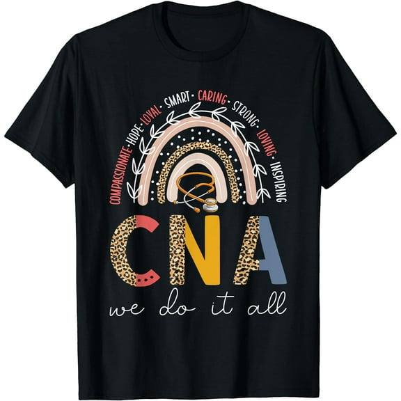 CNA Nurse Rainbow Certified Nurse Assistant CNA T-Shirt