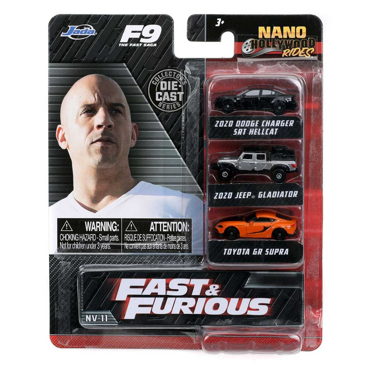 Jada Fast & Furious 9 2021 3 PC Set Nano Hollywood Rides Diecast Cars 32481 for sale online 