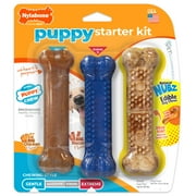 Nylabone Puppy Toys, Dog Teething Toys & Dog Treats, Variety Flavor, Small, 3 pack