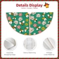 thumbnail image 3 of Rateoe Flying Bees Pattern Christmas Tree Skirt with Ties , Christmas Tree Decorations, Farmhouse Christmas Decor Xmas Holiday Decorations-48", 3 of 6