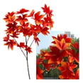 thumbnail image 4 of orangeSimulated maple leaves, red maple leaves, indoor engineering, wedding ceiling decoration, flower arrangement row, simulated branches, maple leaves,, 4 of 6