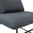 thumbnail image 7 of Simpli Home Burke 25 " Modern Accent chair with Lumbar Pillow in Gray Linen Look Fabric, 7 of 7